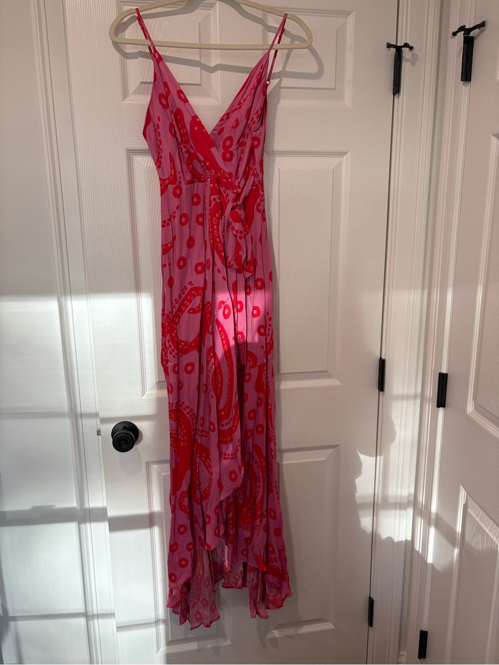 Farm Rio Octocool printed wrap maxi dress - size M